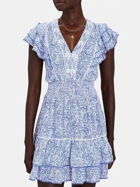 ✨ Poupette St Barth Camila Mini Dress in Blue Canary ✨